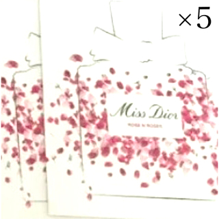 ディオール(Dior)のDior テスター台紙 ×5(香水(女性用))