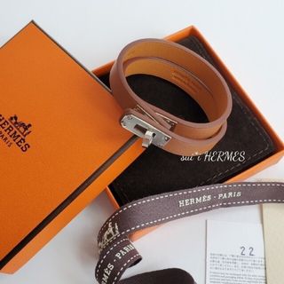 Hermes - エルメス レザーブレスレット ミニケリー ドゥブルトゥール