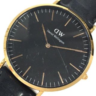 ダニエルウェリントン(Daniel Wellington)のDanielWellington クォーツ腕時計 メンズ 純正レザーベルト稼働中(腕時計(アナログ))