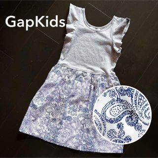 ギャップキッズ(GAP Kids)のギャップキッズ【2回着用】130cm 異素材ワンピース(ワンピース)