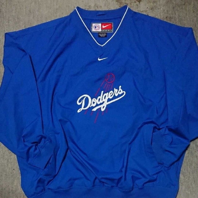 DODGERS × NIKE【2XL】ナイロン プルオーバー ドジャース