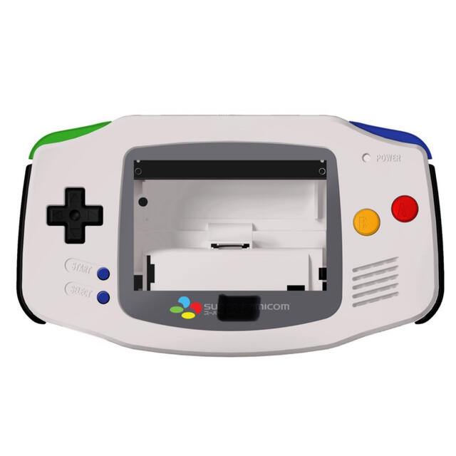 ゲームボーイアドバンス(ゲームボーイアドバンス)のGBA SFCシェル CleanJuiceバッテリー IPSV2液晶 セット エンタメ/ホビーのゲームソフト/ゲーム機本体(その他)の商品写真