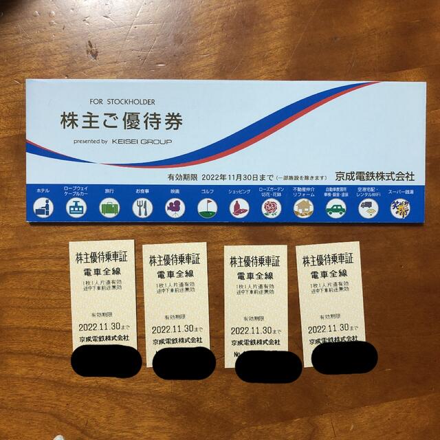 京成電鉄株主優待 チケットの優待券/割引券(その他)の商品写真