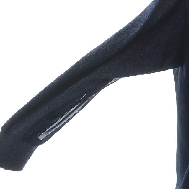 Ameri VINTAGE(アメリヴィンテージ)のアメリヴィンテージ  シースルーレイヤードドレス ワンピース ロング M 紺 レディースのワンピース(ロングワンピース/マキシワンピース)の商品写真