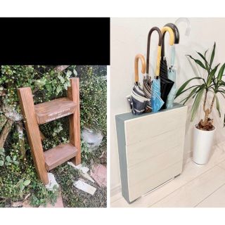 ひで様専用　☆wood Umbrella stand   ハンドメイド傘立て(傘立て)