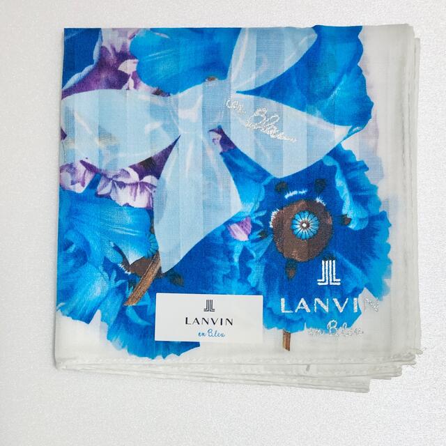 LANVIN en Bleu(ランバンオンブルー)のLANVIN en blue ランバンオンブルー 大判ハンカチ2枚セット レディースのファッション小物(ハンカチ)の商品写真