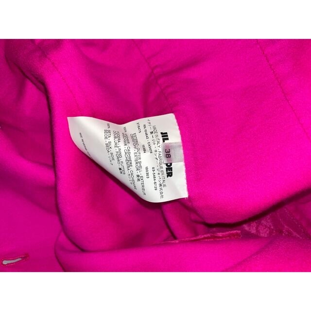 ジルサンダー ジャケット カシミヤ レース ホットピンク jilsander