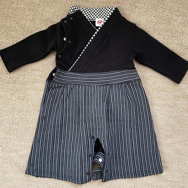 男児 ロンパース袴 キッズ/ベビー/マタニティのベビー服(~85cm)(和服/着物)の商品写真
