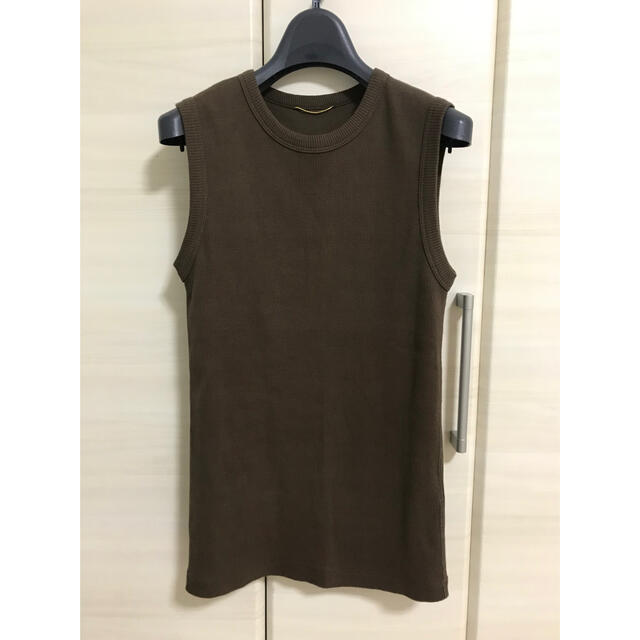 DEUXIEME CLASSE(ドゥーズィエムクラス)のsleeveless プルオーバー　ブラウン レディースのトップス(タンクトップ)の商品写真