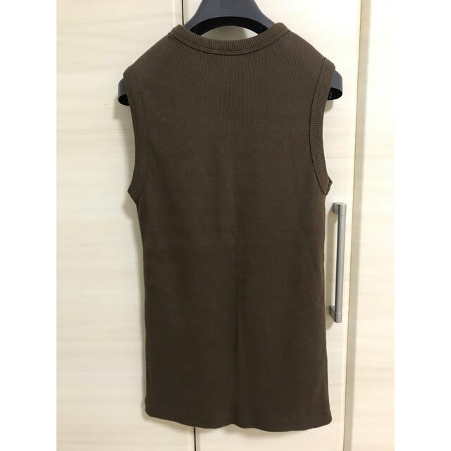 DEUXIEME CLASSE(ドゥーズィエムクラス)のsleeveless プルオーバー　ブラウン レディースのトップス(タンクトップ)の商品写真