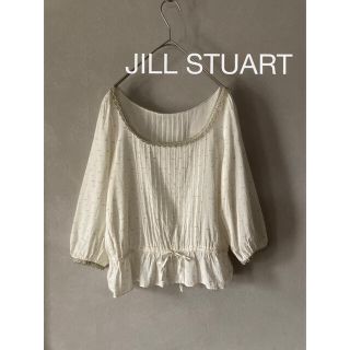 ジルスチュアート(JILLSTUART)のJILL STUART ジルスチュアート ウエストリボン レース ブラウス(シャツ/ブラウス(長袖/七分))