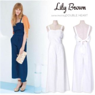 リリーブラウン(Lily Brown)の美品！Lily brown リリーブラウン サロペット オーバーオール デニム(サロペット/オーバーオール)