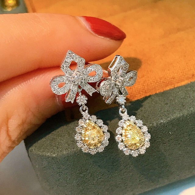 お気に入りの 天然ダイヤモンドピアス0.76ct k18 ピアス - rinsa.ca