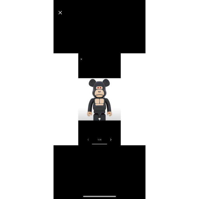 LITTLE FRIEND BE@RBRICK BLACK 1000% LITTLE FRIEND BE@RBRICK BLACK 1000%