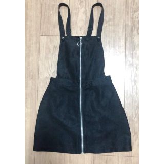 ザラ(ZARA)のZARA ザラ ミニ ファスナーサロペットスカート ワンピ (ミニワンピース)