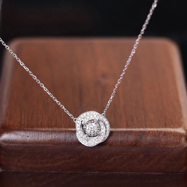 天然ダイヤモンドネックレス0.1ct　k18