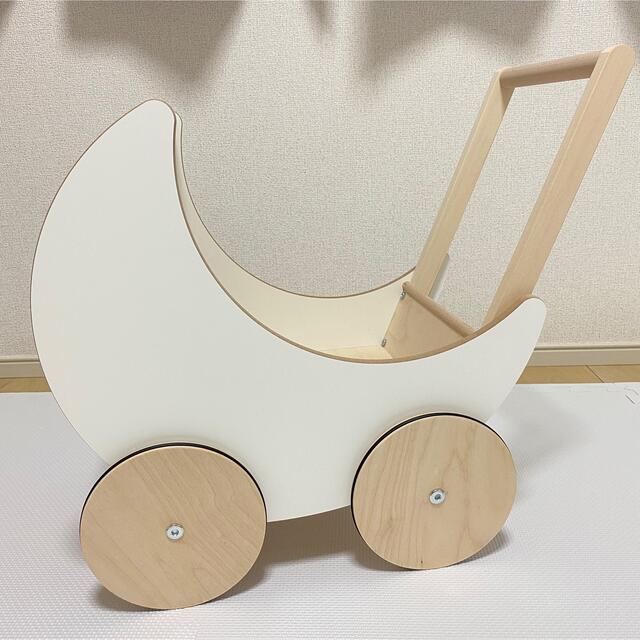 【oohnoo】手押し車 TOY PRAM White キッズ/ベビー/マタニティのおもちゃ(手押し車/カタカタ)の商品写真