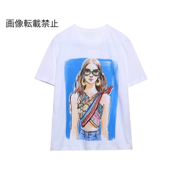 ????5月新作????8015◆ガールプリント 半袖 Tシャツ