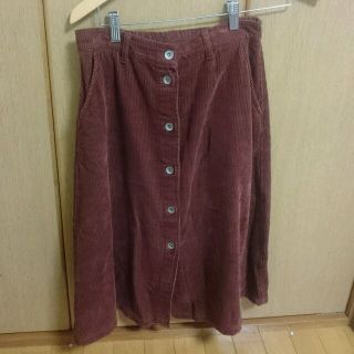 ダブルクローゼット(w closet)のコーデュロイスカート(ひざ丈スカート)