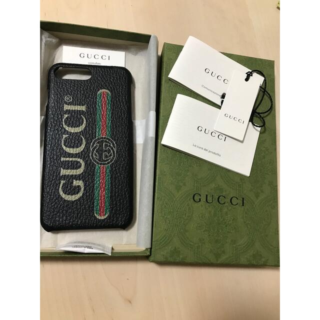 Gucci(グッチ)の半額以下！未使用！GUCCIグッチ★iPhone 8 Plus スマホケース スマホ/家電/カメラのスマホアクセサリー(iPhoneケース)の商品写真