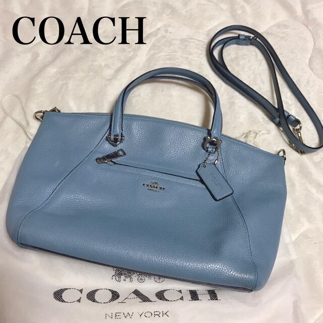 COACH F79997プレーリーサッチェル 2way ブルー ハンドショルダー