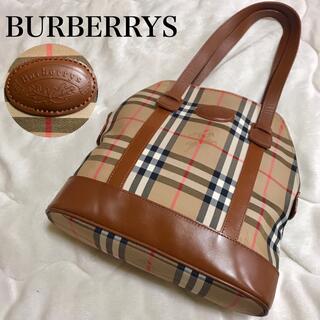 BURBERRY - 【極美品】Burberry'sトートバッグ ヘイマーケットチェックシャドーホース