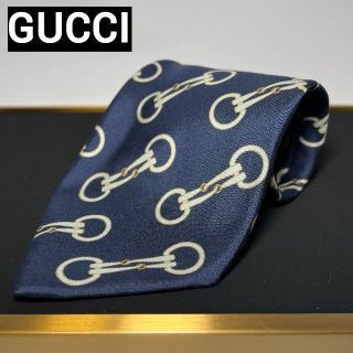 グッチ(Gucci)のグッチ GUCCI ネクタイ シルク ブルー パターン柄 知的 ハイブランド 青(ネクタイ)