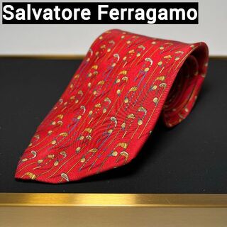 サルヴァトーレフェラガモ(Salvatore Ferragamo)のフェラガモ Salvatore Ferragamo ネクタイ 赤 ハイブランド(ネクタイ)