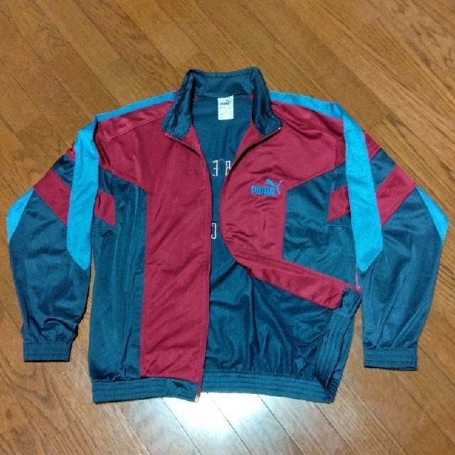 PUMA(プーマ)の90s“PUMA/プーマ”ジャージトップ/トラックジャケット#万国旗タグ#送料込 メンズのトップス(ジャージ)の商品写真