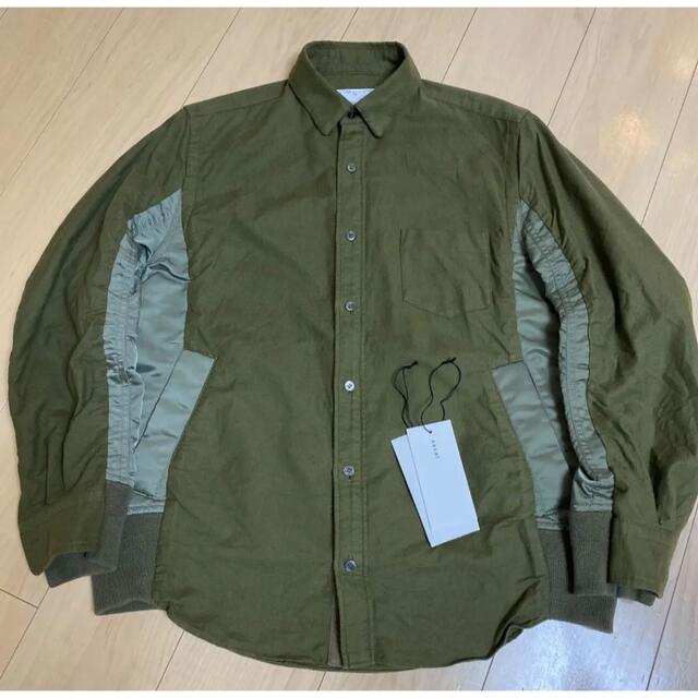 正規品販売! sacai サカイ Nylon Twill Cotton Shirt シャツ メンズ