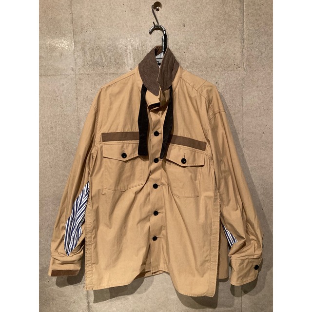 sacai 20SS ファブリックコンボシャツ サイズ1