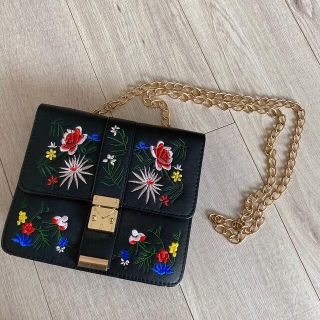 アナップ(ANAP)のanap❤️花刺繍　チェーンバッグ(ショルダーバッグ)