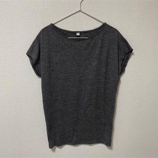 ユニクロ(UNIQLO)のユニクロ Tシャツ レディース Mサイズ グレー(Tシャツ(半袖/袖なし))