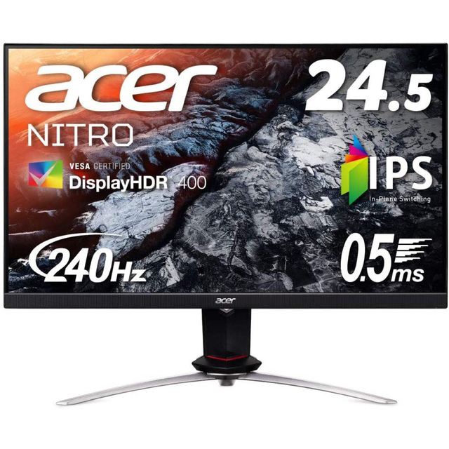 acer ゲーミングモニター 244hz - ディスプレイ