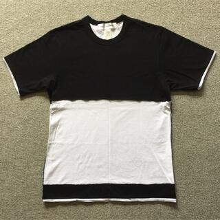 コムデギャルソン(COMME des GARCONS)のコムデギャルソンシャツ SHIRT Tシャツ W16118 ブラック ホワイト(Tシャツ/カットソー(半袖/袖なし))