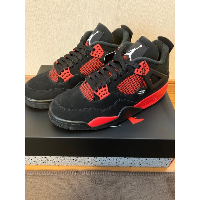 Nike Air Jordan 4 "Red Thunder/Crimson"メンズ