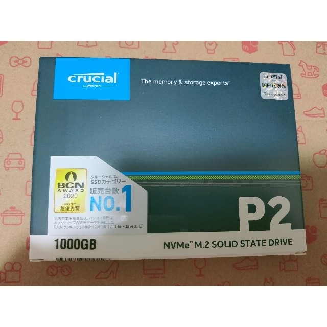 Crucial 内蔵型SSD 500GB DVMe PCIe M.2　新品