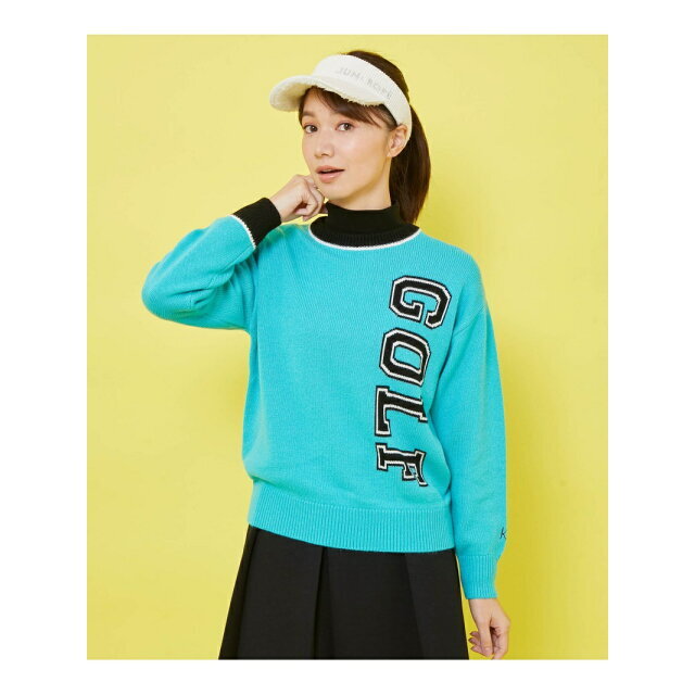 ターコイズ(49)】【三枝こころさんコラボ】「GOLF」インターシャ長袖