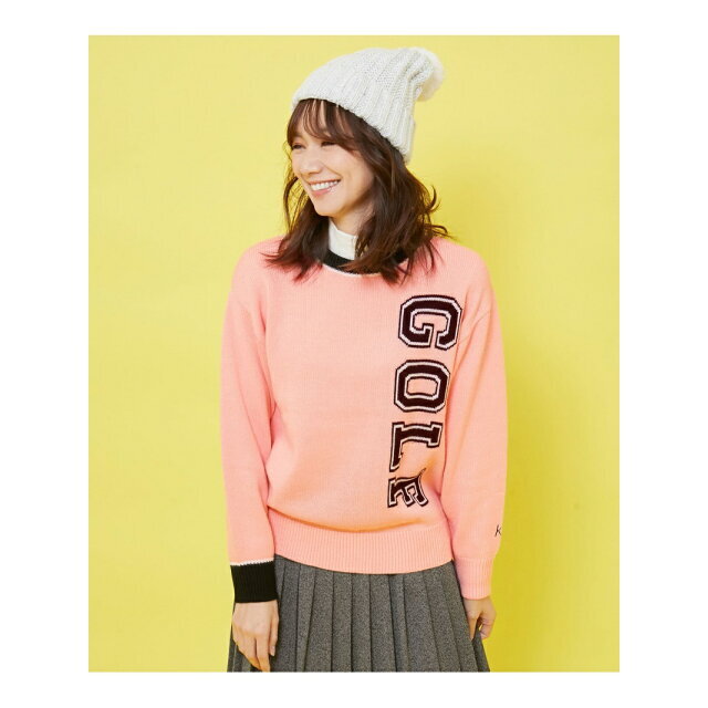 ピンク(63)】【三枝こころさんコラボ】「GOLF」インターシャ長袖プル