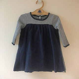 プチバトー(PETIT BATEAU)のAudrey様専用 プチバトー 6m ワンピース2点のセット(ワンピース)