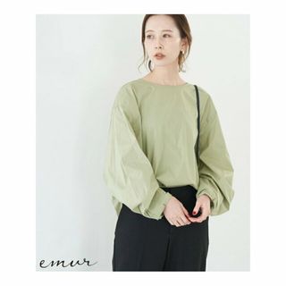 ロペピクニック(Rope' Picnic)の【ライトグリーン（33）】【emur】バックリボンバルーン袖ブラウス(シャツ/ブラウス(長袖/七分))