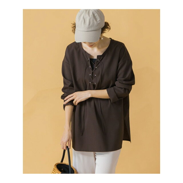 URBAN RESEARCH ROSSO(アーバンリサーチロッソ)の【BROWN】F by ROSSO 撥水カバーアップ レディースのトップス(シャツ/ブラウス(長袖/七分))の商品写真