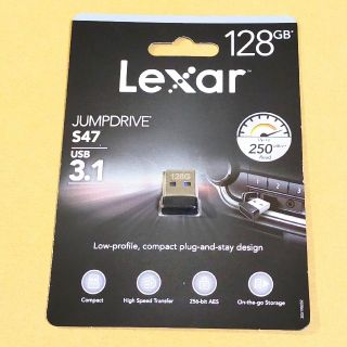 レキサー(Lexar)のLexar 超小型USBメモリ 128GB 高速転送 Read 250MB/s(PC周辺機器)