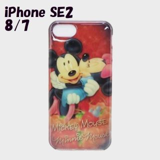 ディズニー(Disney)のiPhone SE3/SE2：ミッキー＆ミニー デ ディズニー 背面ソフトケース(iPhoneケース)