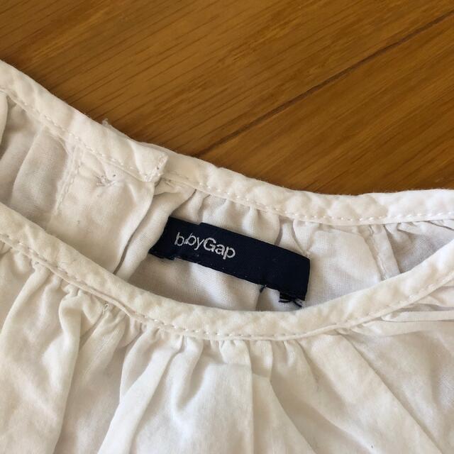 babyGAP(ベビーギャップ)のgapレーストップス長袖 キッズ/ベビー/マタニティのキッズ服女の子用(90cm~)(Tシャツ/カットソー)の商品写真