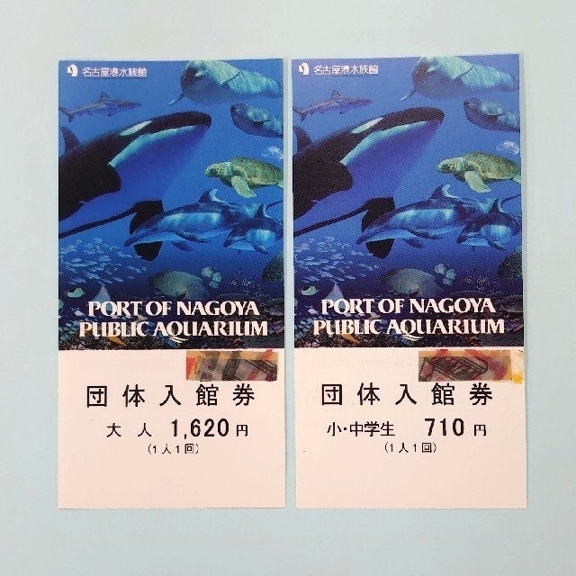 名古屋港水族館 親子チケット 大人1枚+小中学生1枚 追加可能 期限なし ...