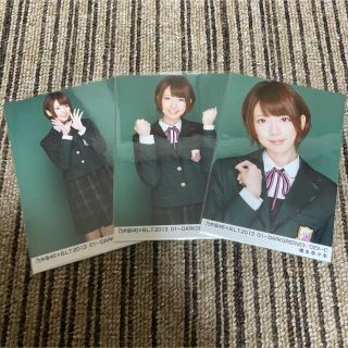 ノギザカフォーティーシックス(乃木坂46)の元乃木坂46 生写真 橋本奈々未 BLT 2013 ダークグリーン 3種コンプ(アイドルグッズ)