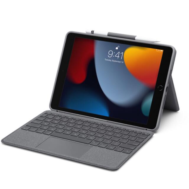 Apple(アップル)のiPad 第8世代　＋　Logicoolキーボード スマホ/家電/カメラのPC/タブレット(タブレット)の商品写真