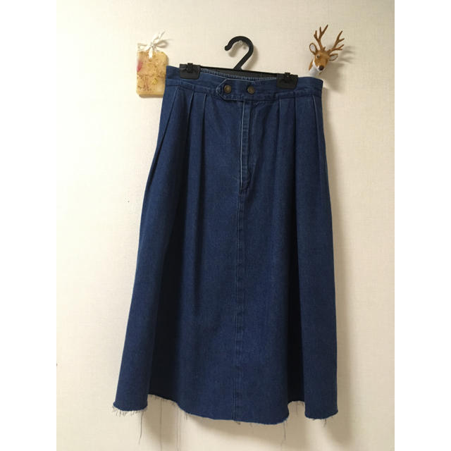 古着デニムスカート レディースのスカート(ひざ丈スカート)の商品写真