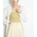 【YELLOW】【38】カップ付きニットブラキャミソール